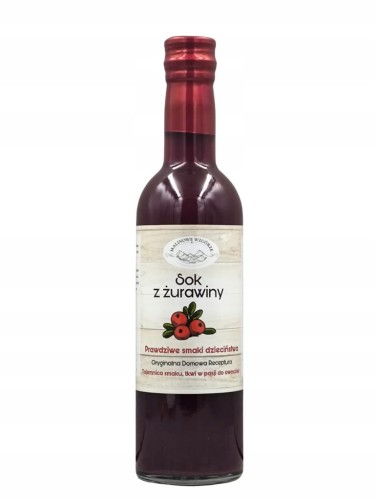 Sok z Żurawiny bez cukru